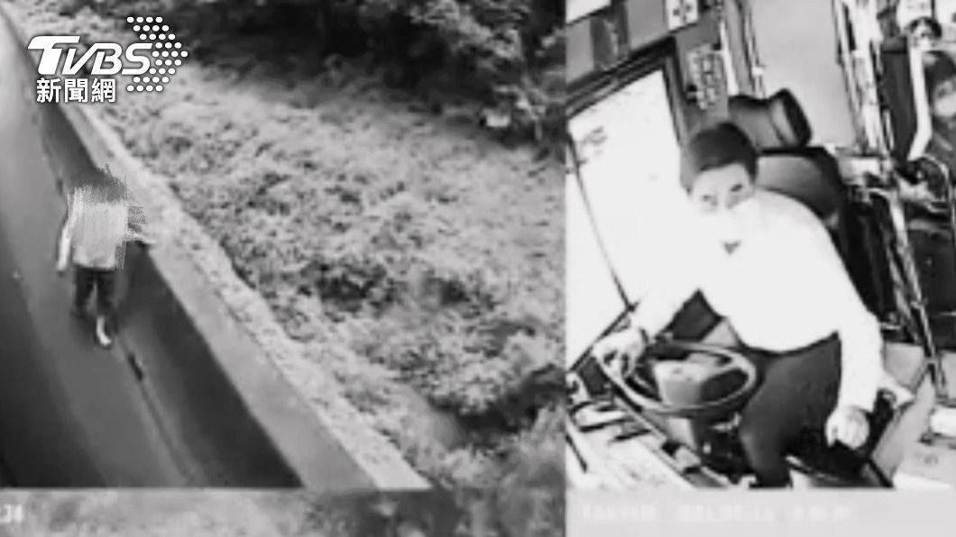 男童當時走在國道路肩。（圖／TVBS）