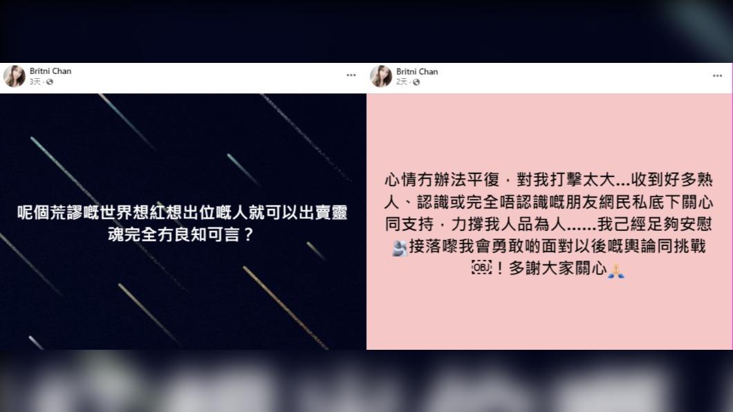 陳薇針對指控火速出回應,坦言受到極大打擊。(圖/翻攝自陳薇臉書)