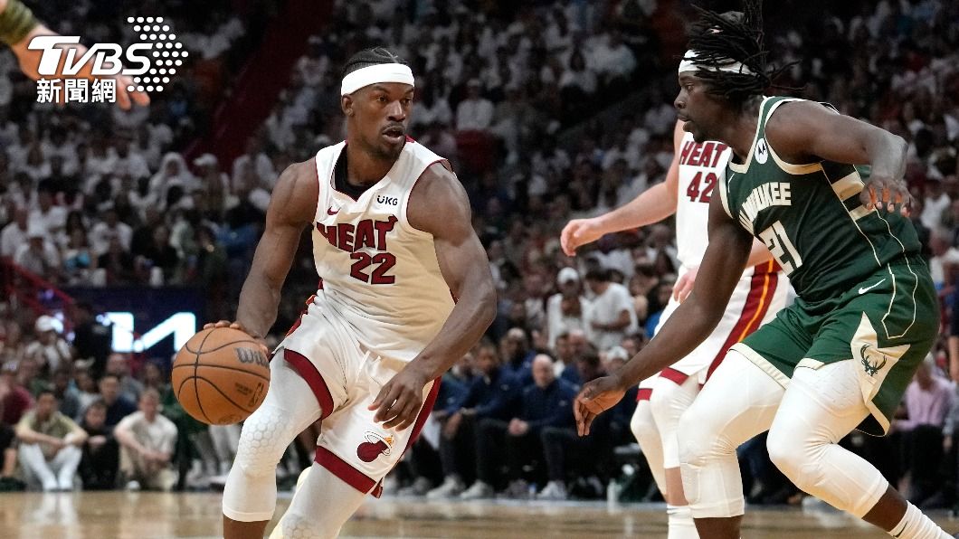 熱火主力球星巴特勒狂砍56分,帶領熱火打敗公鹿取得3勝1敗聽牌。(圖/達志影像美聯社)