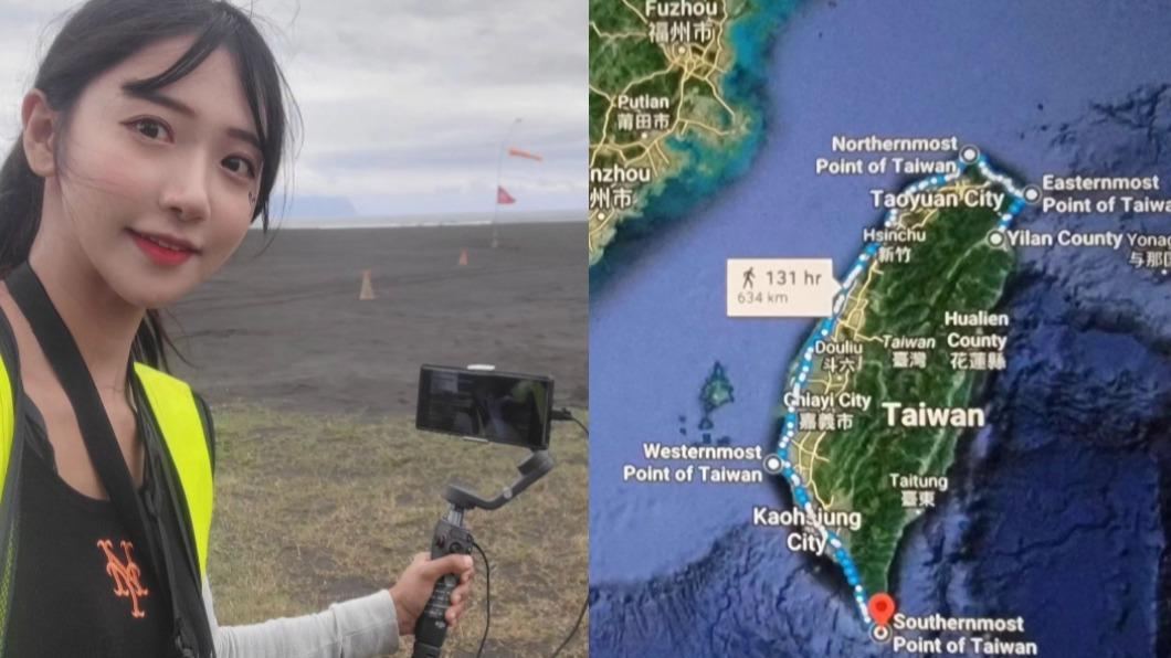 直播行人地獄?企鵝妹環島驚「好多卡車」 鄉民看地點:不敢走
