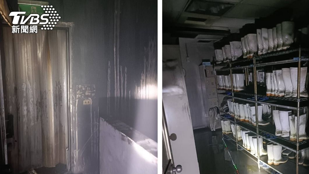 冷凍室內部曝!聯華食員工急躲反致命 塑膠窗簾難抵濃煙