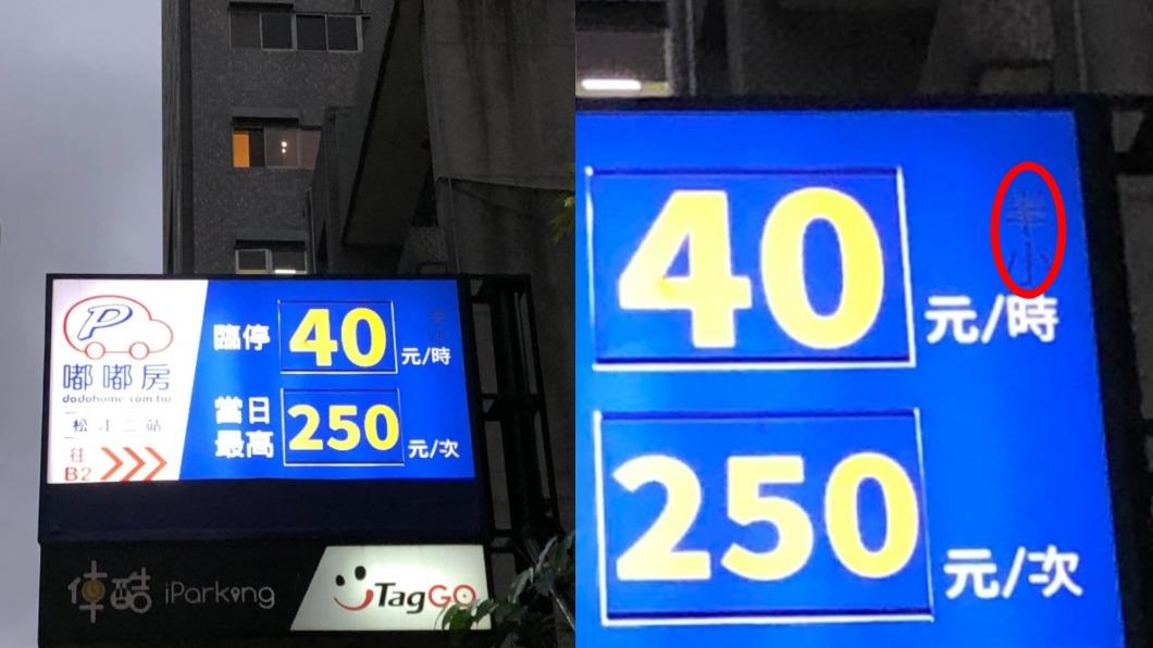 台北停車被坑慘!收費招牌「超小2字」 網怒轟:鬼才看的到