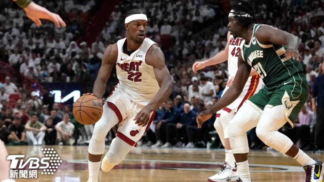 熱火主力球星巴特勒狂砍56分,帶領熱火打敗公鹿取得3勝1敗聽牌。(圖/達志影像美聯社)