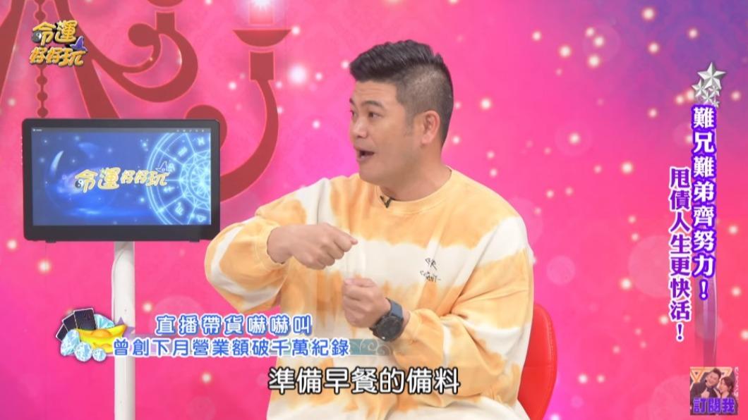 馬國畢全心投入早餐店事業。(圖/翻攝自命運好好玩YT)