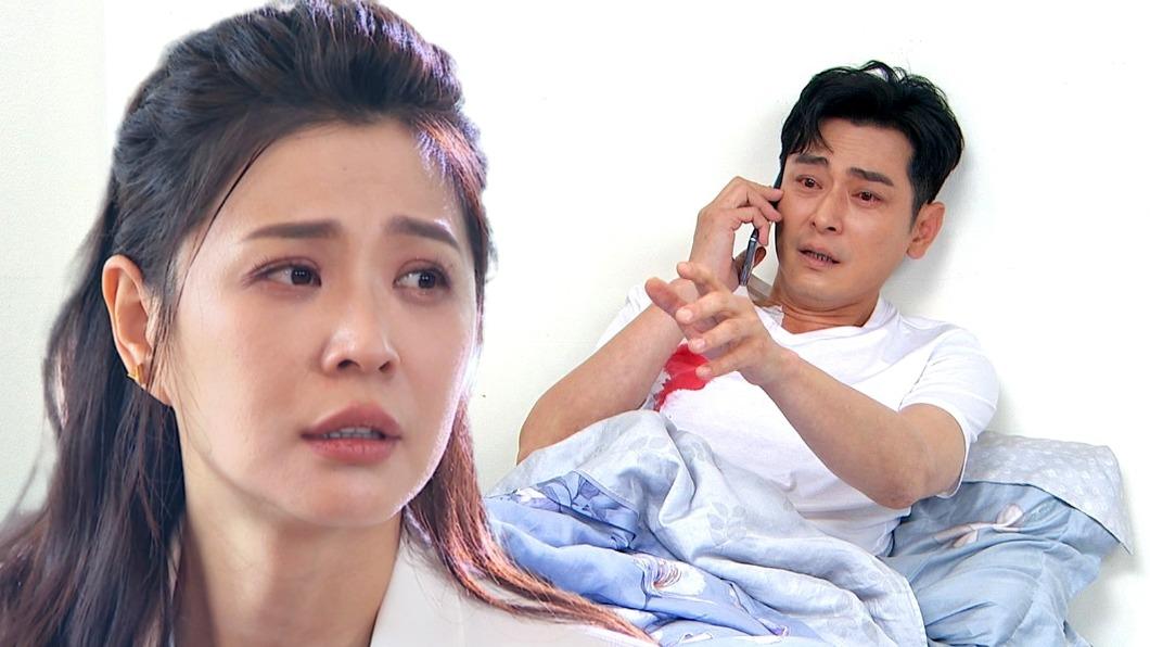李燕（左）劇中與陳冠霖通靈相見。（圖／三立提供）