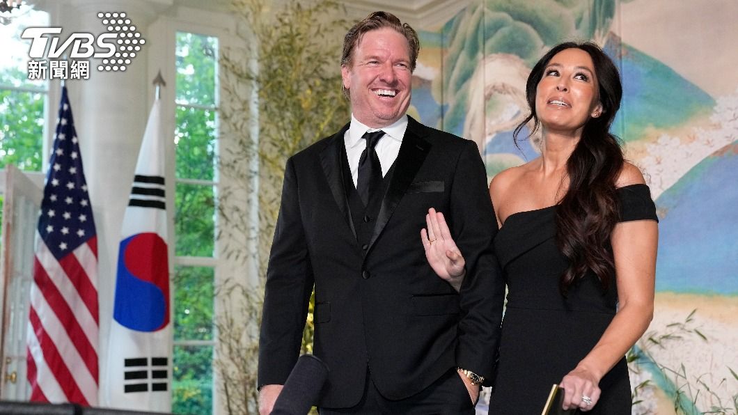 人氣實境秀《待修閣樓(Fixer Upper)》主持人蓋恩斯夫婦受邀出席國宴。(圖/達志影像美聯社)