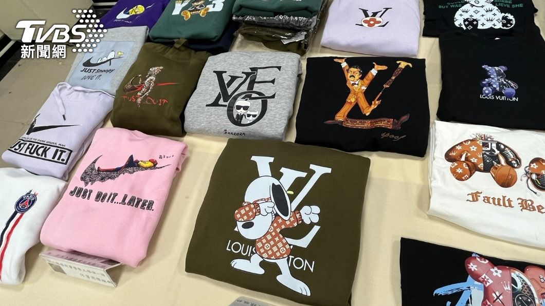 LV怒檢舉提告　2嫌熱壓「翻玩NIKE等名牌商標」賣衣侵權5百萬