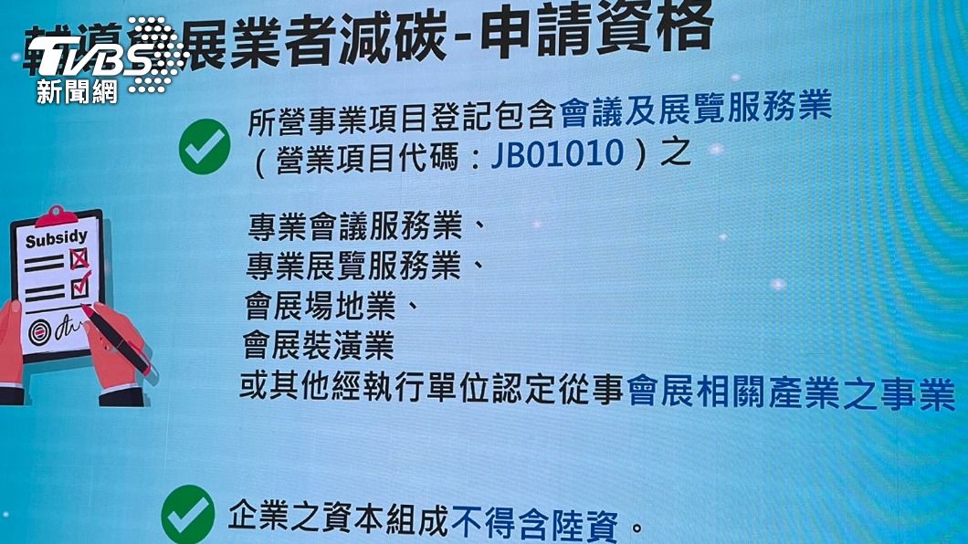 減碳申請資格。(圖/王翊綺攝)