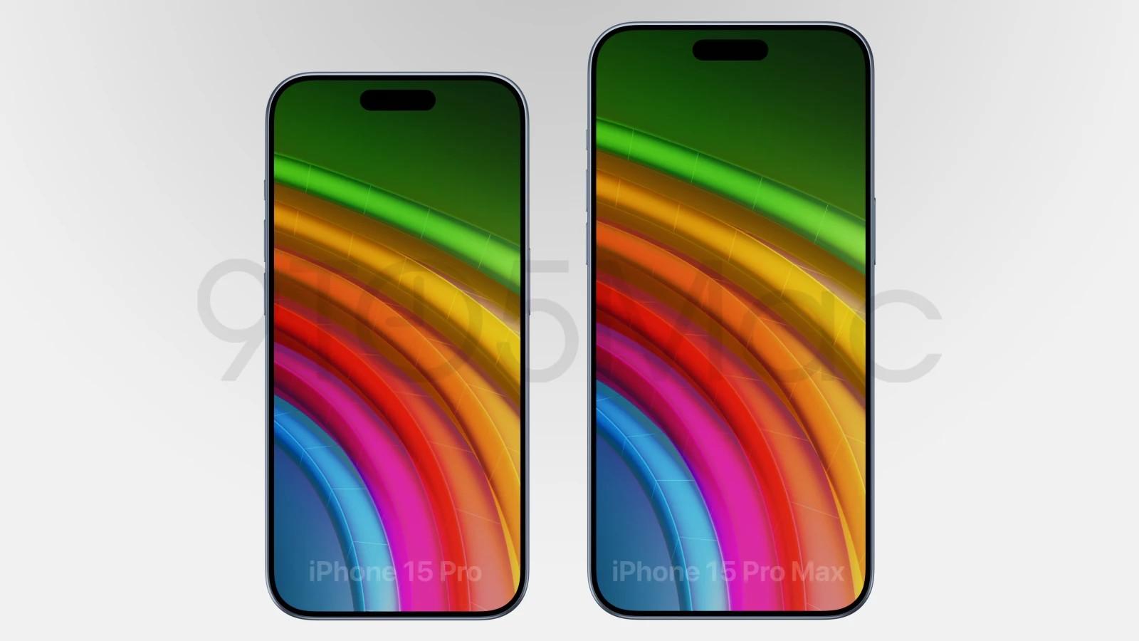 iPhone 15 Pro有著更窄的螢幕邊框。(圖/翻攝自9to5mac)