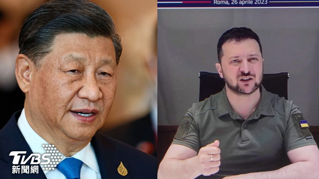 習近平日前與澤倫斯基通話。(圖/達志影像美聯社)