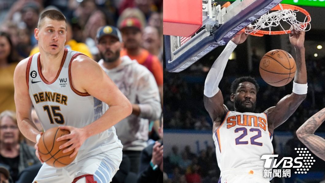Jokic(左)、Ayton(右)的對決非常精彩。(圖/達志影像美聯社)
