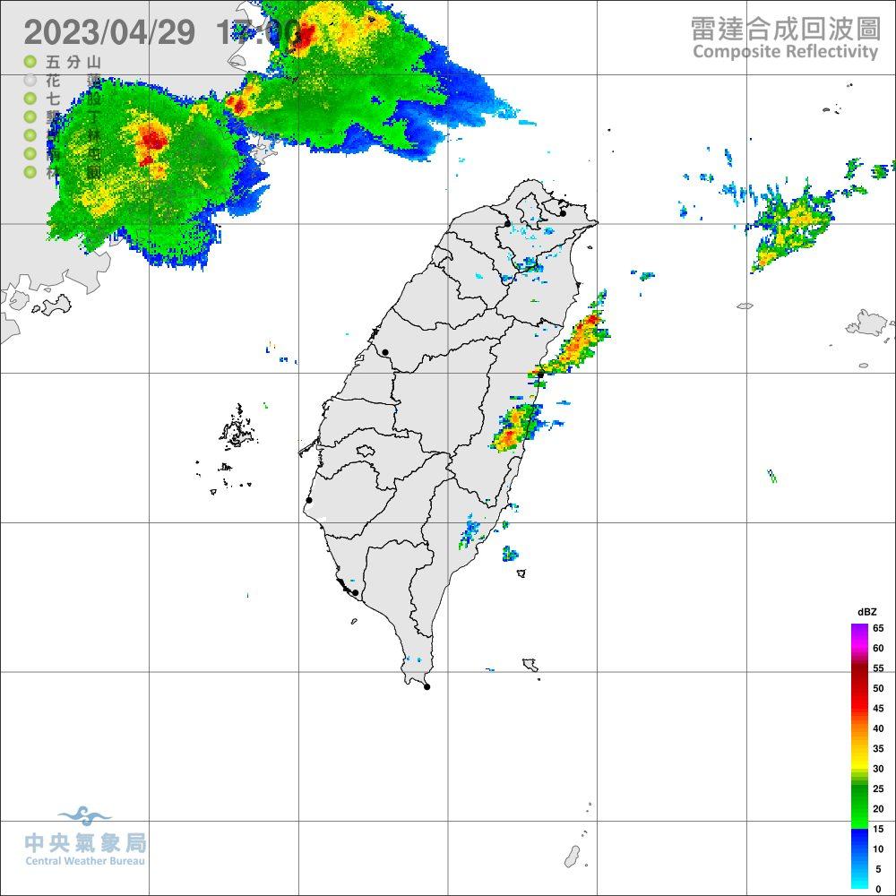 今晚鋒面將報到。(圖/中央氣象局)