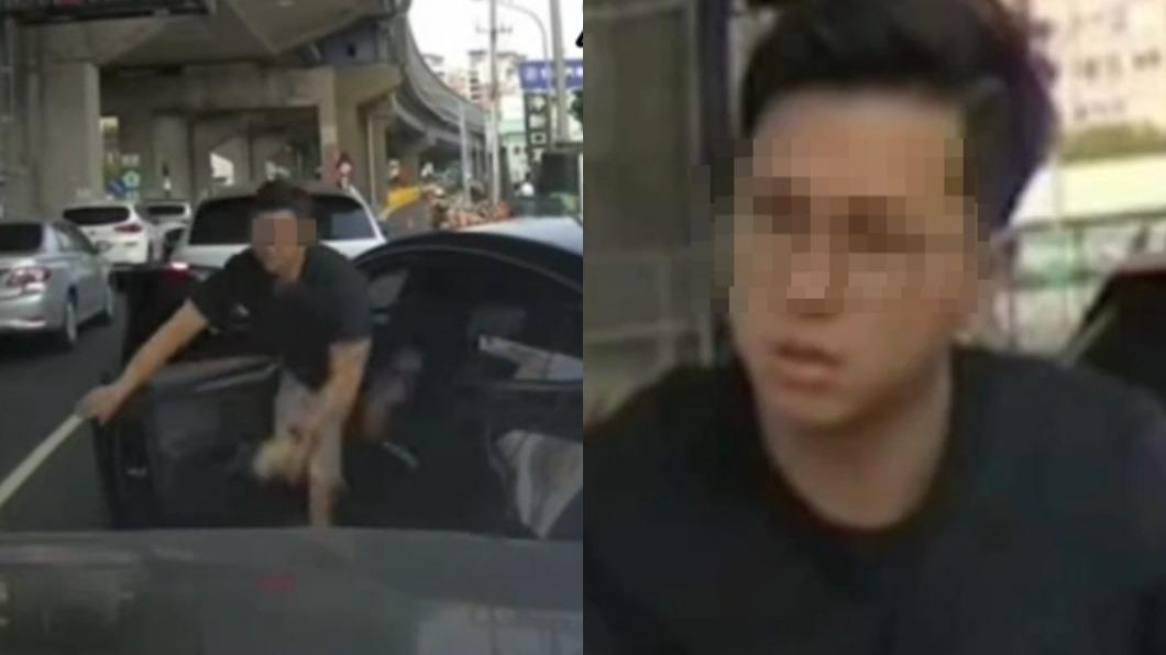 路你家的?特斯拉男硬切不排隊 下車惱羞吼:不會讓啊!