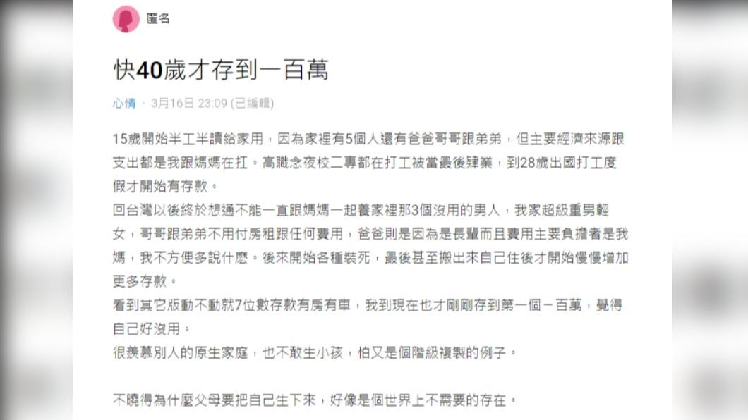 原PO慘被當提款機。（圖／翻攝自Dcard）
