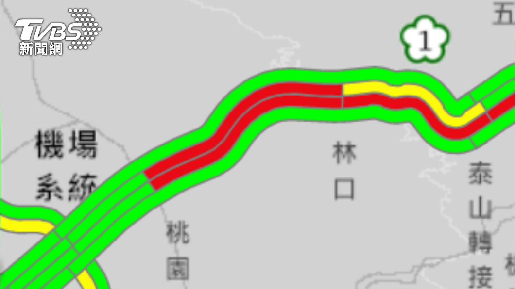 快訊/ 國1南下南崁段5車追撞 1翻覆