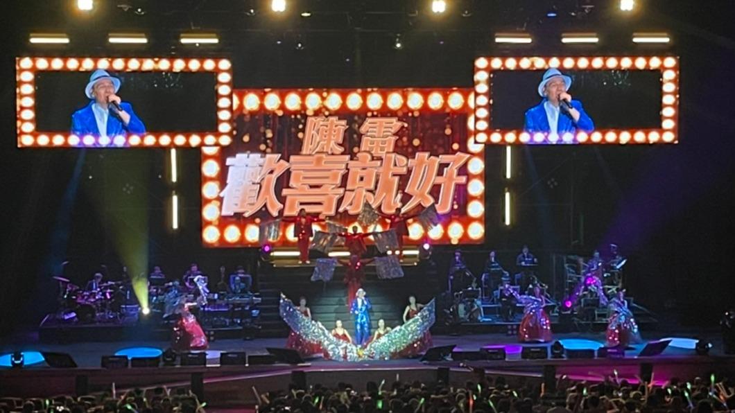 陳雷上週六在台中開唱。(圖/翻攝自陳雷臉書)
