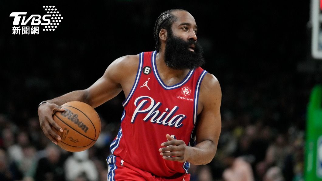 76人哈登季後賽第10次得40分以上　NBA現役第3人