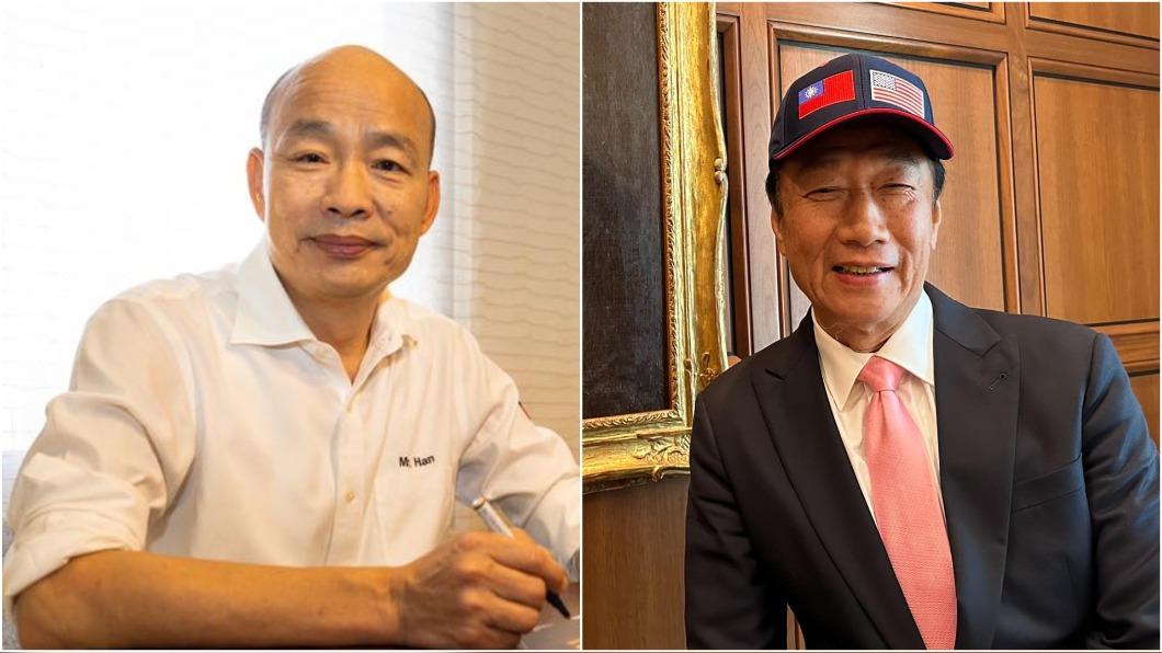 韓國瑜喊「奮鬥團結」 郭台銘親回:盼能並肩作戰