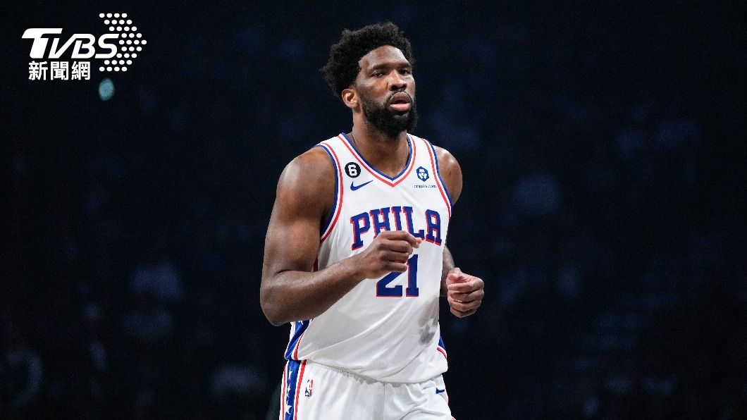 NBA費城76人明星中鋒恩比德獲選年度最有價值球員。（圖／達志影像美聯社）