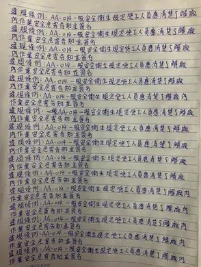 網友曬出罰寫圖。（圖／翻攝自Dcard）