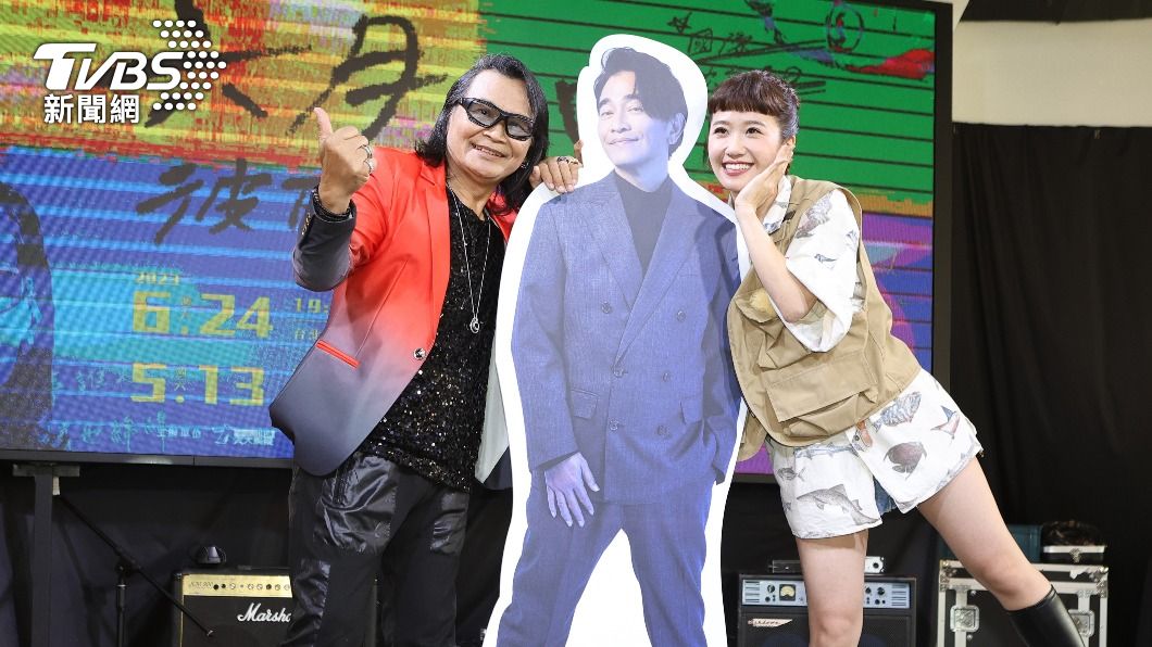 沈文程(左起)搶先公布台北場演唱會嘉賓有吳宗憲及Lulu。(圖/張哲鳴攝)