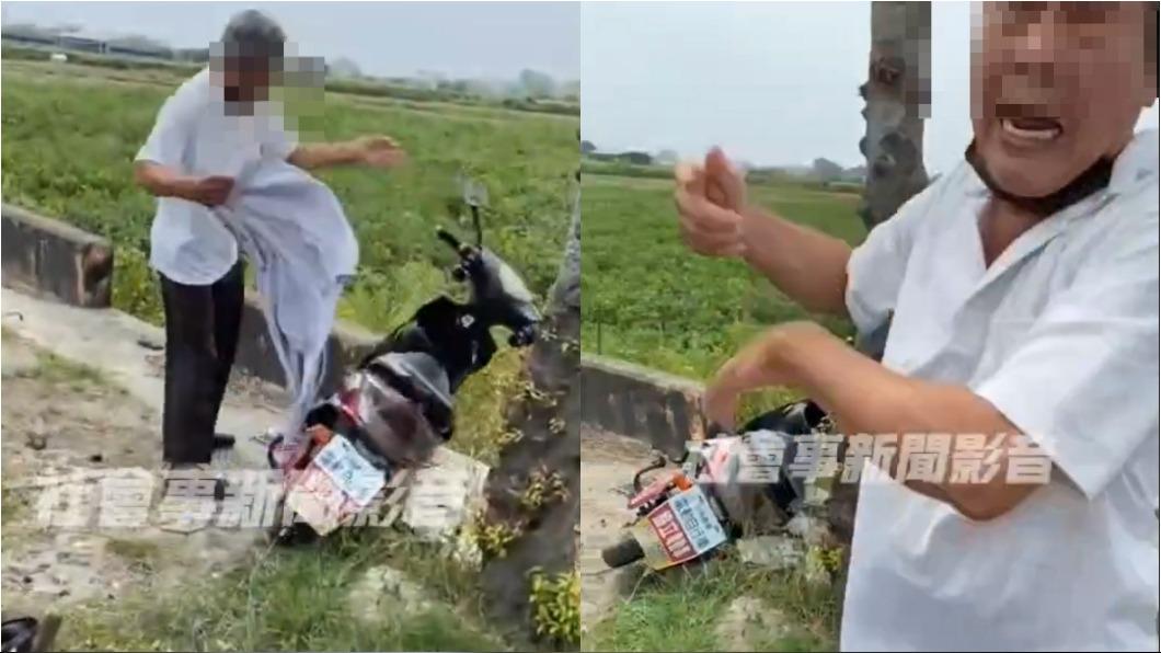 蛇行伯發酒瘋!自演假車禍栽贓學生 胡鬧遭警上銬壓制