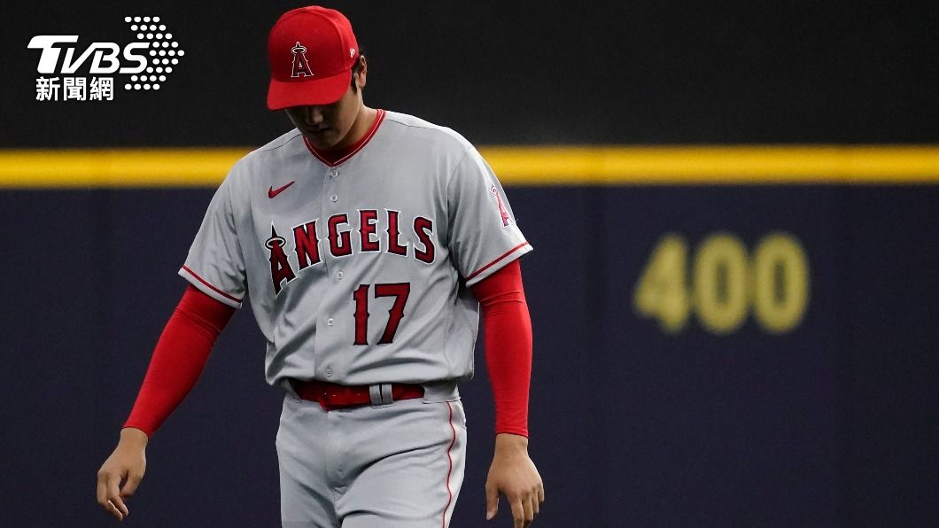 大谷5局投完因用球數過高退場。(圖/達志影像美聯社)