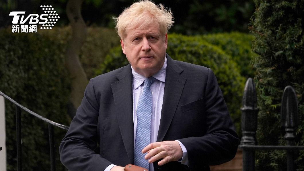 58歲的強生在2019年7月~2022年9月間擔任英國首相。(圖/達志影像美聯社)