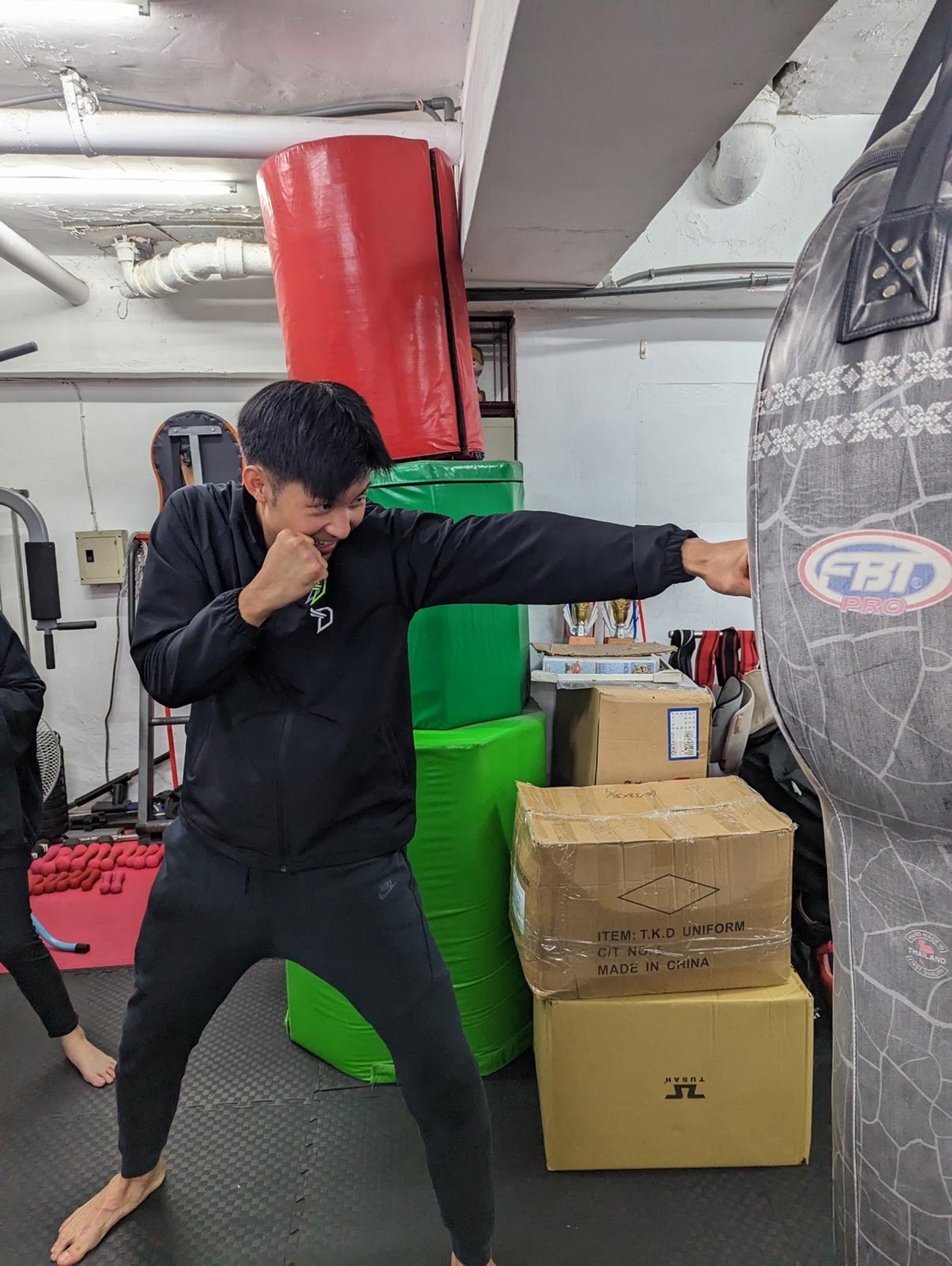 劉丞報名武打演員課程,朝「動作男星」夢想邁進。(圖/艾迪昇傳播提供)