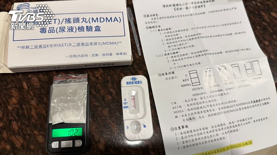 警方查扣K他命。(圖/TVBS)