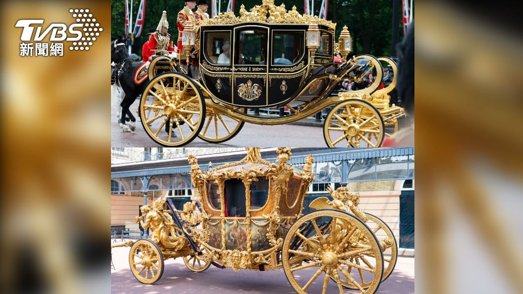 去程與回程將分別搭乘「鑽禧年馬車」(Diamond Jubilee State Coach)、「王室金馬車」(Gold State Coach)。(圖/達志影像美聯社)