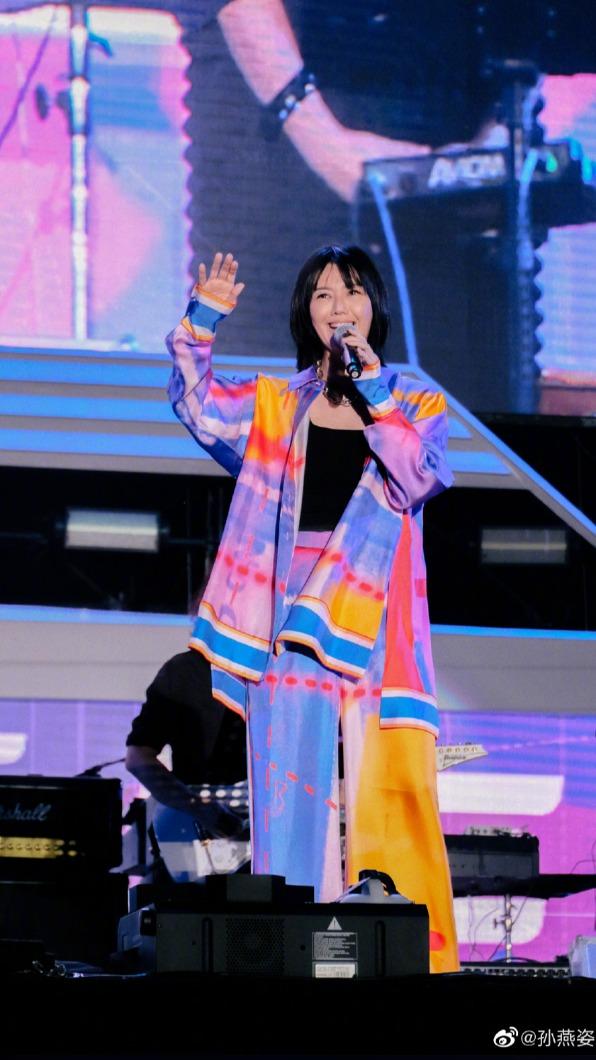 孫燕姿近日於長沙開唱。(圖/翻攝自孫燕姿微博)