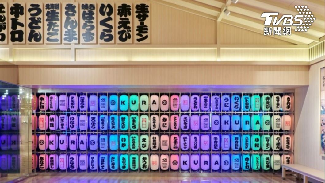燈籠牆。(圖/藏壽司提供)