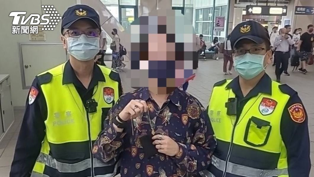 捷運警察協助尋獲。（圖／TVBS）