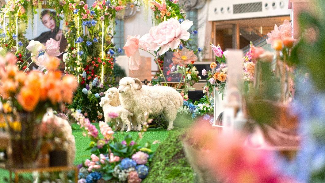 台北101打造「繽紛花園」。(圖/業者提供)