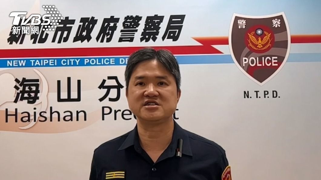 海山警分局長王鴻儒出面澄清,捍衛執法專業。(圖/TVBS)