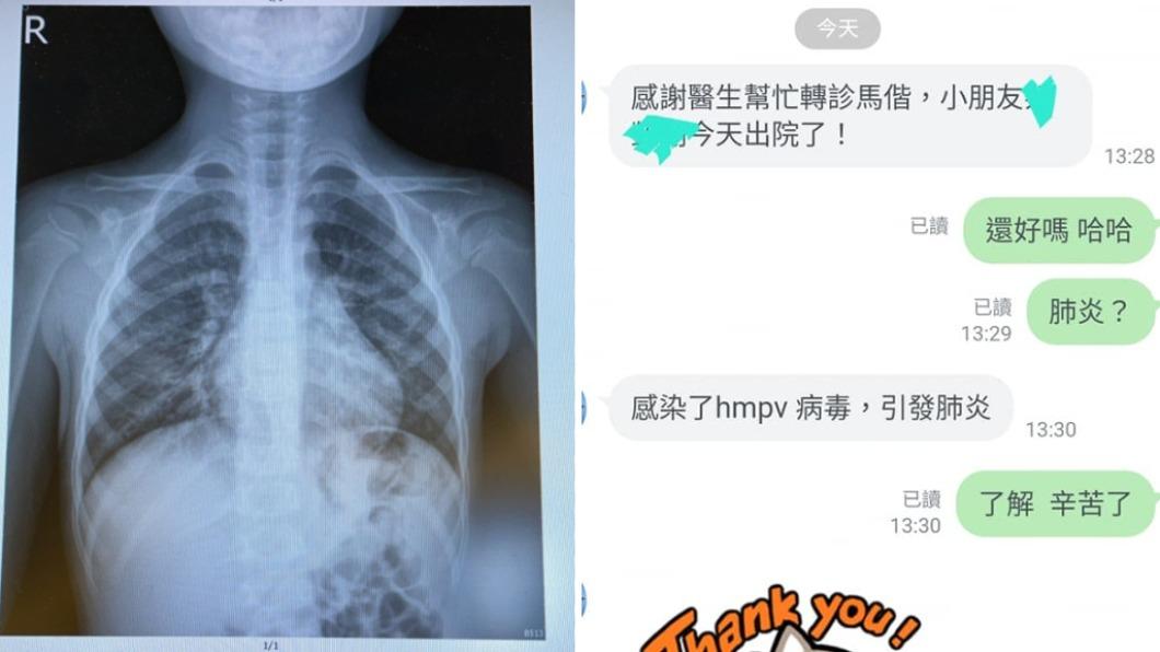 醫師PO出與小病人家屬對話。(圖/翻攝自醫心葳你Wei醫師~林智葳醫師臉書)