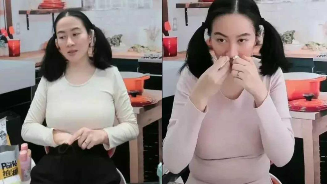 葉璇在直播中毫無包袱，讓粉絲直呼「崩壞」。（圖／翻攝自@津武鄭韓微博）