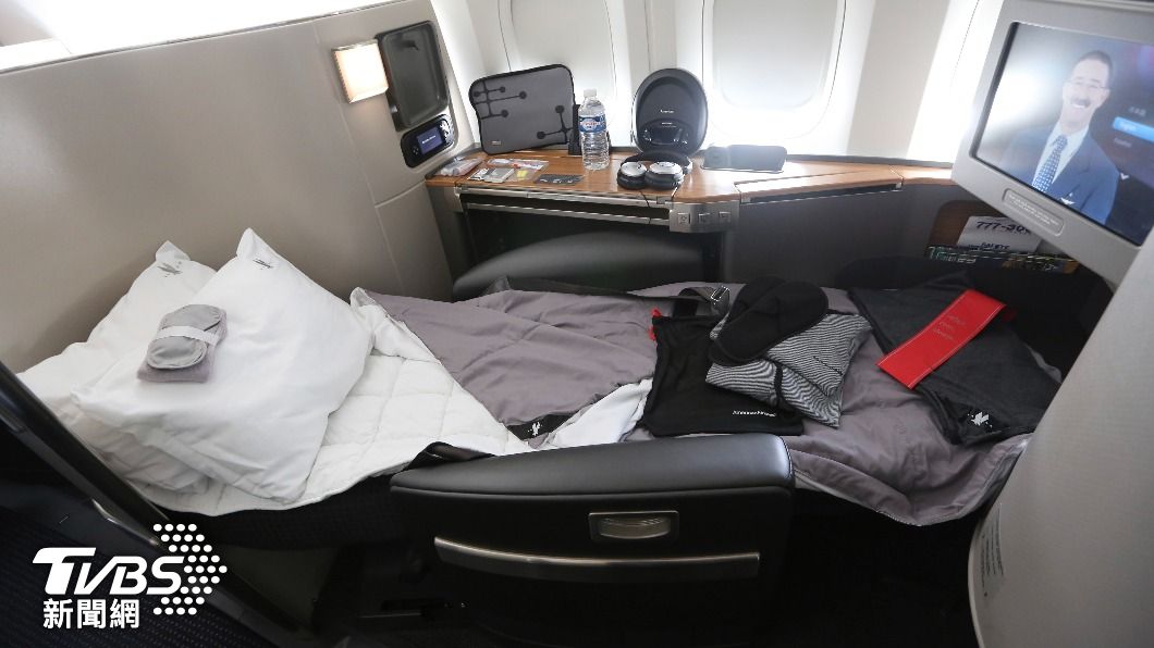 美航現役波音777機型的頭等艙座位。（圖／達志影像美聯社）