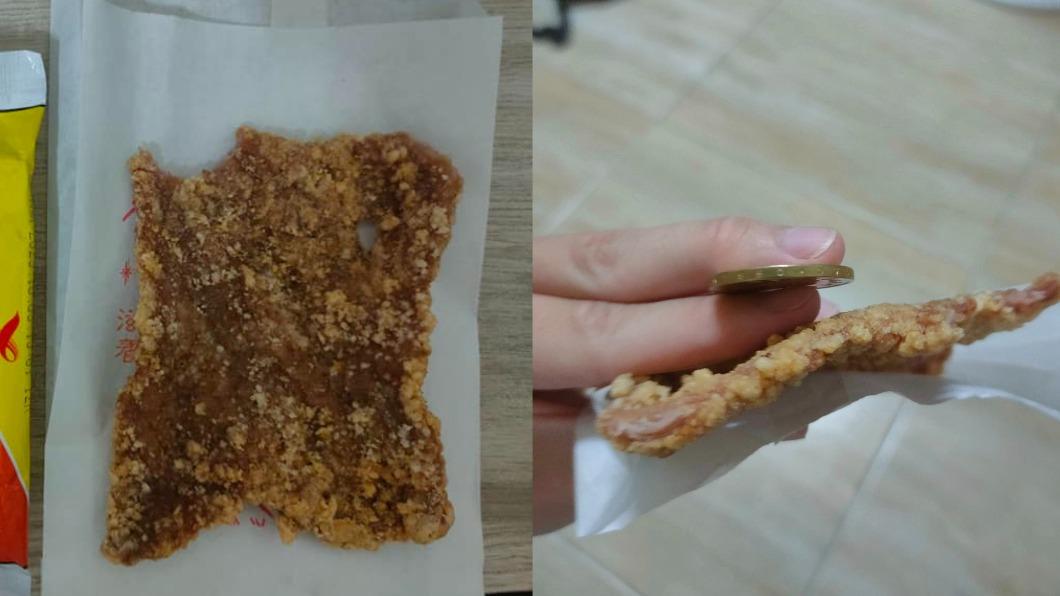 他買便當「排骨比硬幣薄」!網笑:敲到透光 業者回應了