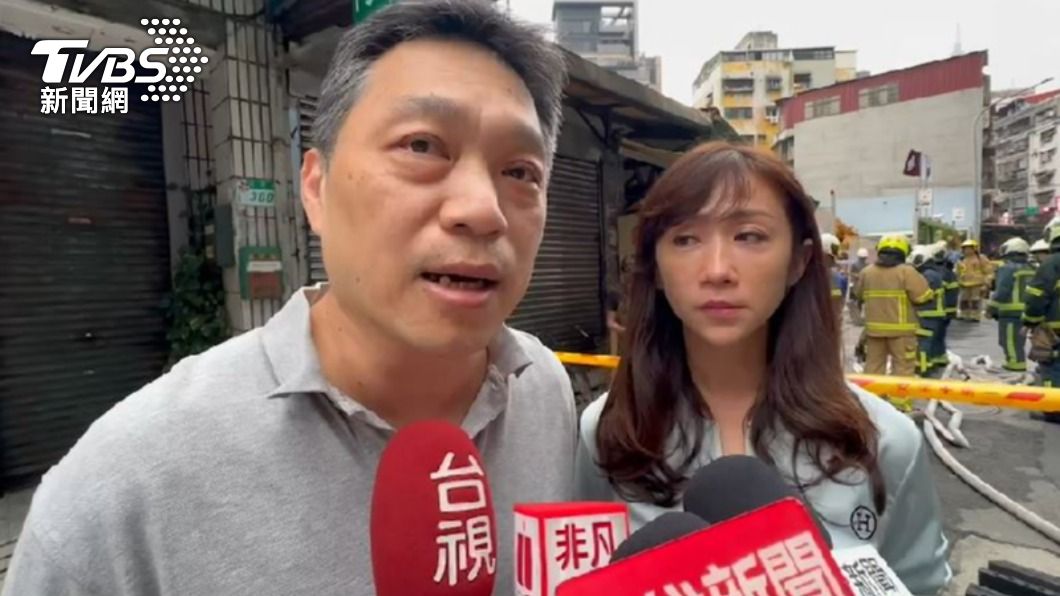台北市建築管理工程處處長虞積學,勒令工地即刻停工。(圖/TVBS)