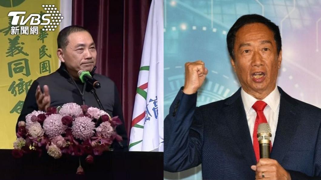 新北市長侯友宜、鴻海創辦人郭台銘。(圖/TVBS資料畫面)