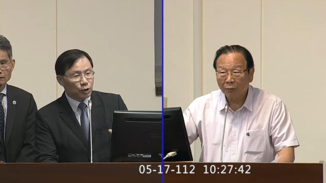 經濟部次長林全能(左)、立委林德福(右)。(圖/翻攝自立法院議事轉播)