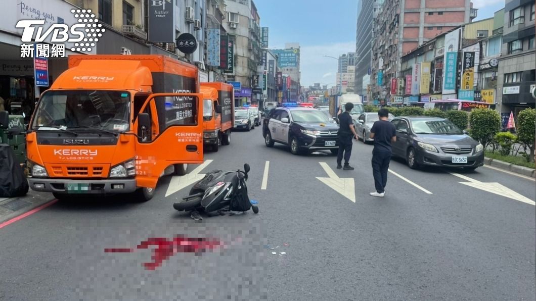 剛下車就被機車追撞 貨車司機頭部重創搶救不治