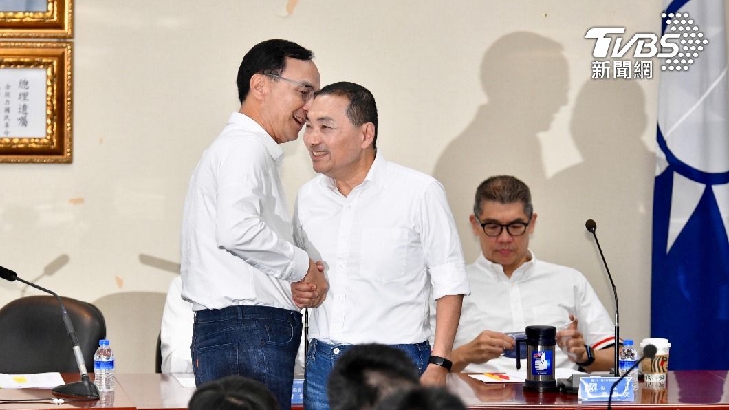 國民黨確定徵召侯友宜出戰2024總統大選。(圖/胡瑞麒攝)