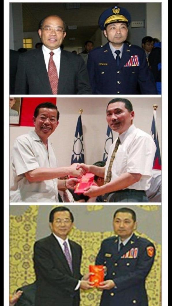 侯友宜被拔擢為警政署長,陳水扁可以說是他最大恩人。(圖/翻攝自作家 林裕人 戴杰克 臉書)