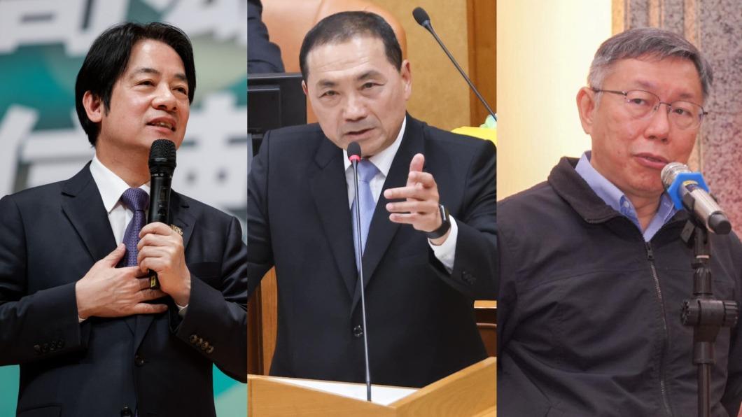 2024總統大選競爭激烈。（圖／翻攝自賴清德、侯友宜、柯文哲臉書）