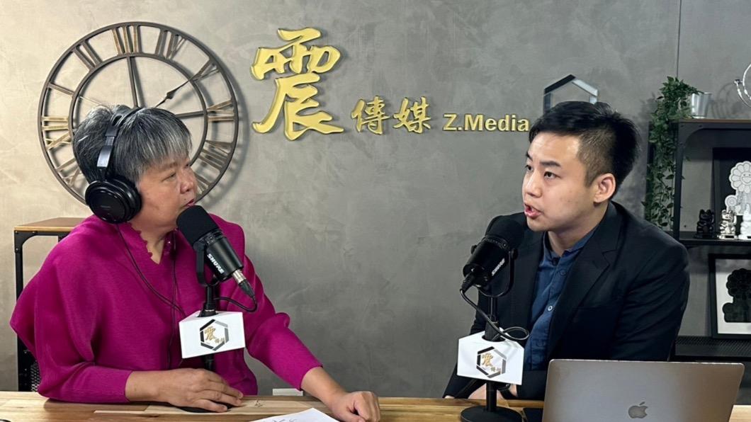 黃光芹專訪國民黨文傳會副主委林家興。（圖／新聞不芹菜提供）