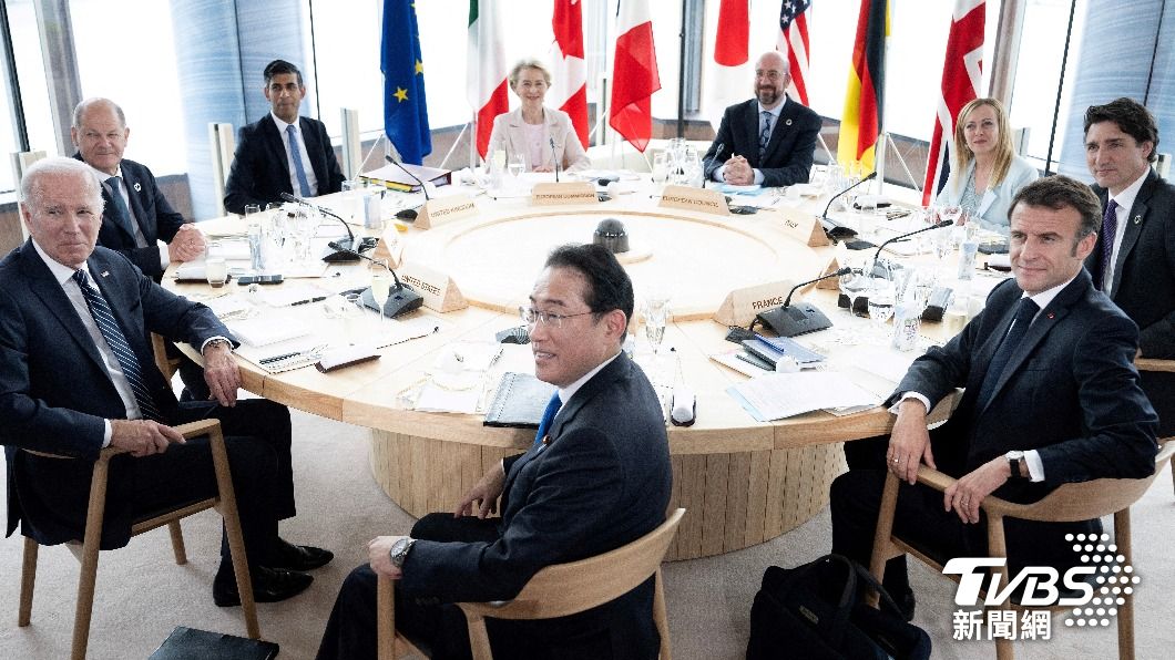 G7峰會重點聚焦在俄烏戰爭、台海議題,劍指中國、俄羅斯。(圖/達志影像美聯社)