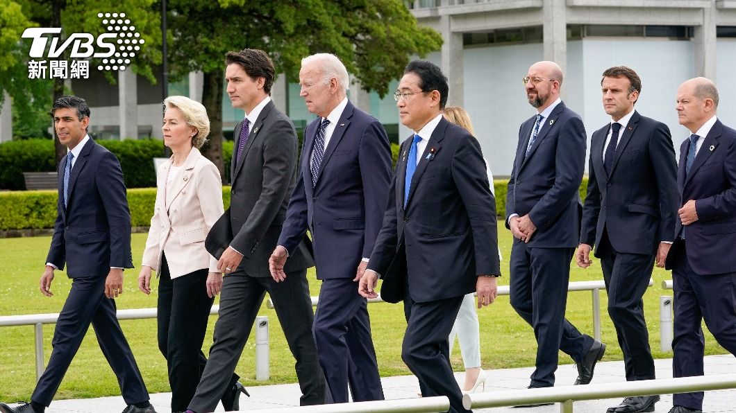 G7領袖發表共同聲明，重申對烏援助、以最強烈措辭譴責俄羅斯侵略。（圖／達志影像路透社）